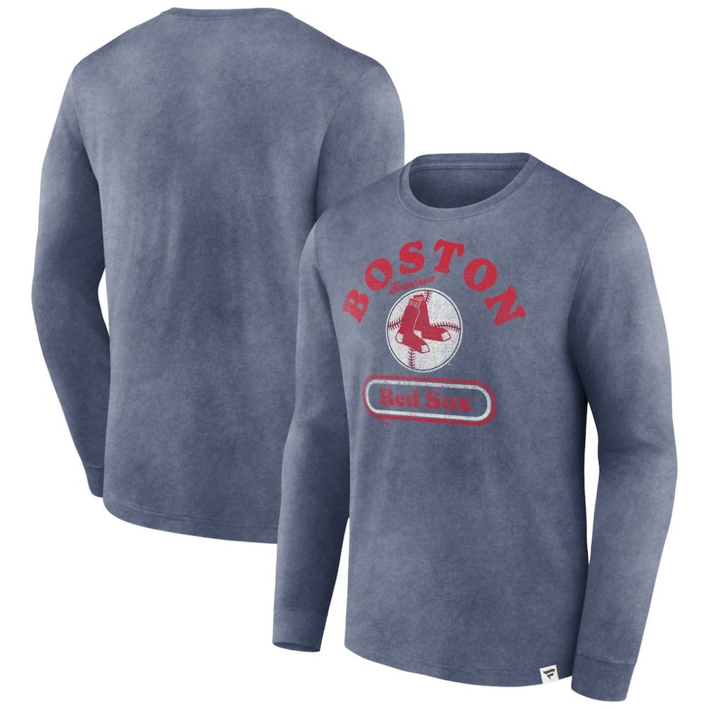 Boston Red Sox Fanatics Circus Catch Long Sleeve T-Shirt - Navy T-shirts