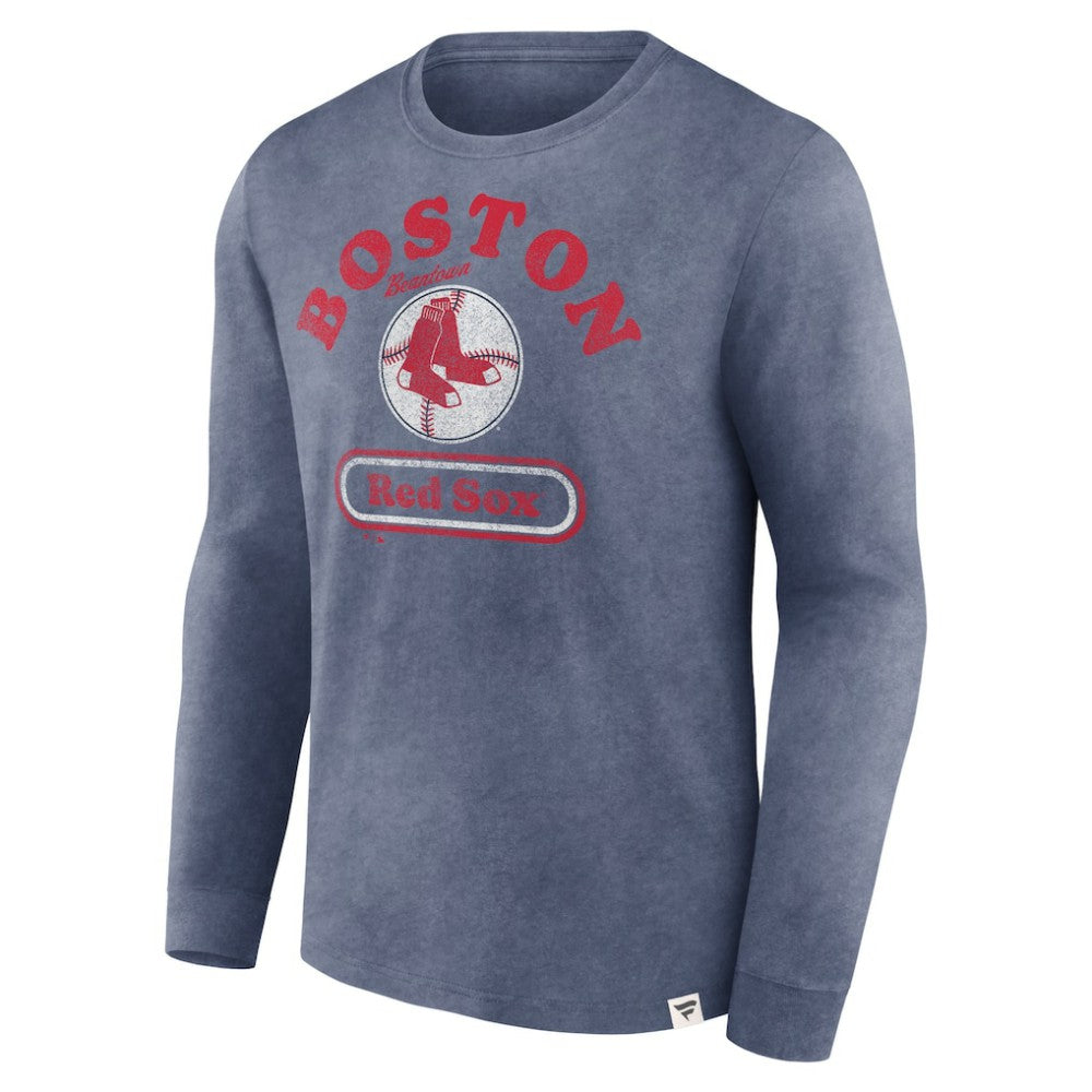 Boston Red Sox Fanatics Circus Catch Long Sleeve T-Shirt - Navy T-shirts