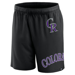 Colorado Rockies Fanatics Clincher Mesh Shorts - Black Shorts