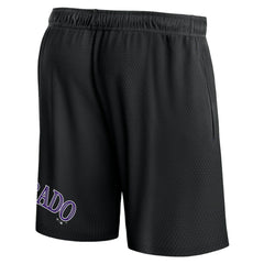Colorado Rockies Fanatics Clincher Mesh Shorts - Black Shorts