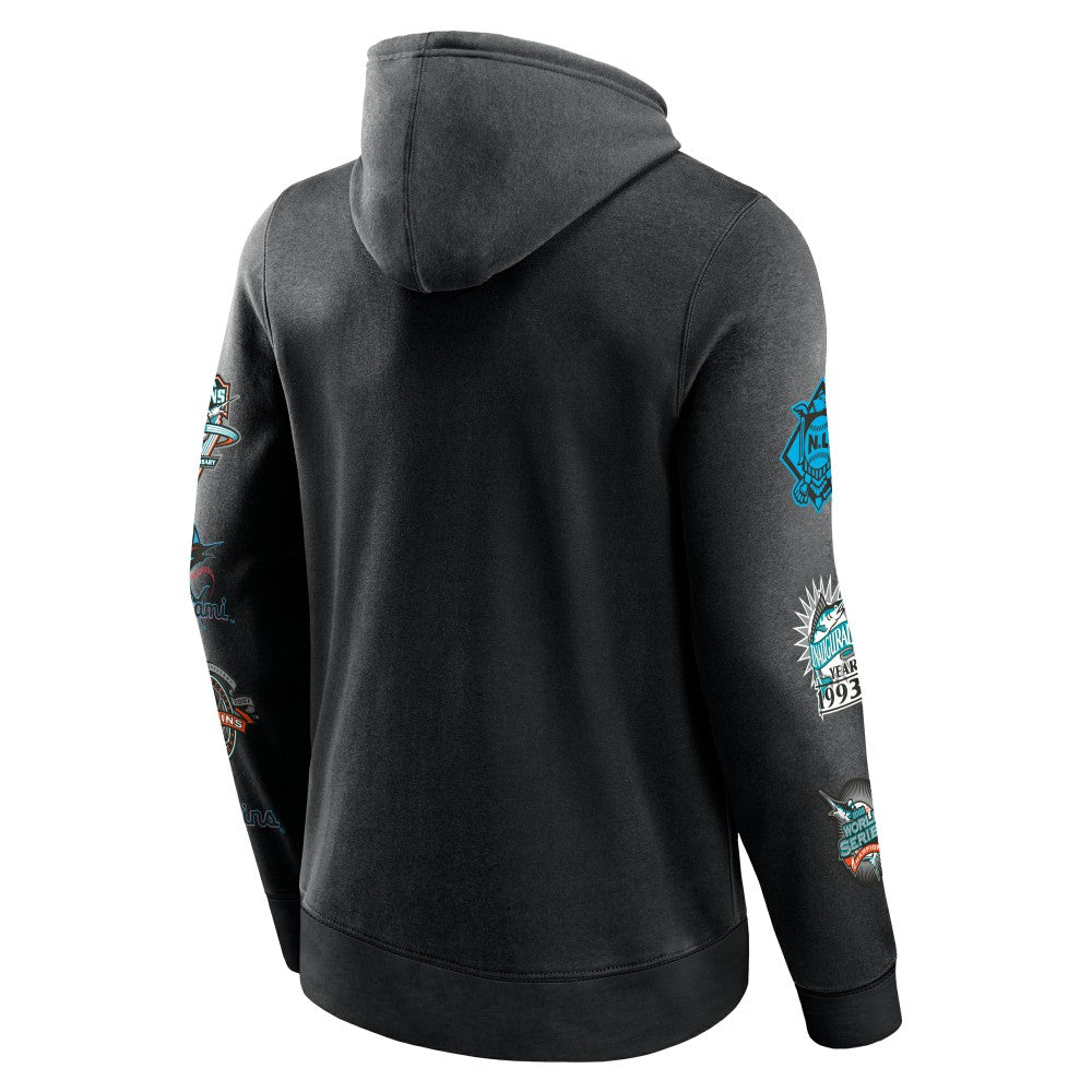 Miami Marlins Fanatics Extra Innings Hoodie - Black Hoodies