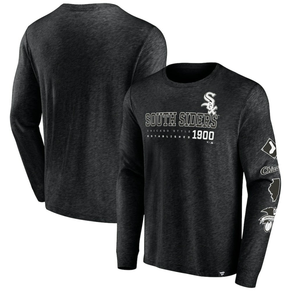 Chicago White Sox Fanatics High Whip Pitcher Long Sleeve T-Shirt - Black T-shirts