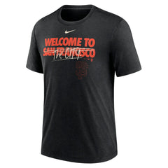 San Francisco Giants Nike Home Spin Tri-Blend T-Shirt - Heather Black T-shirts