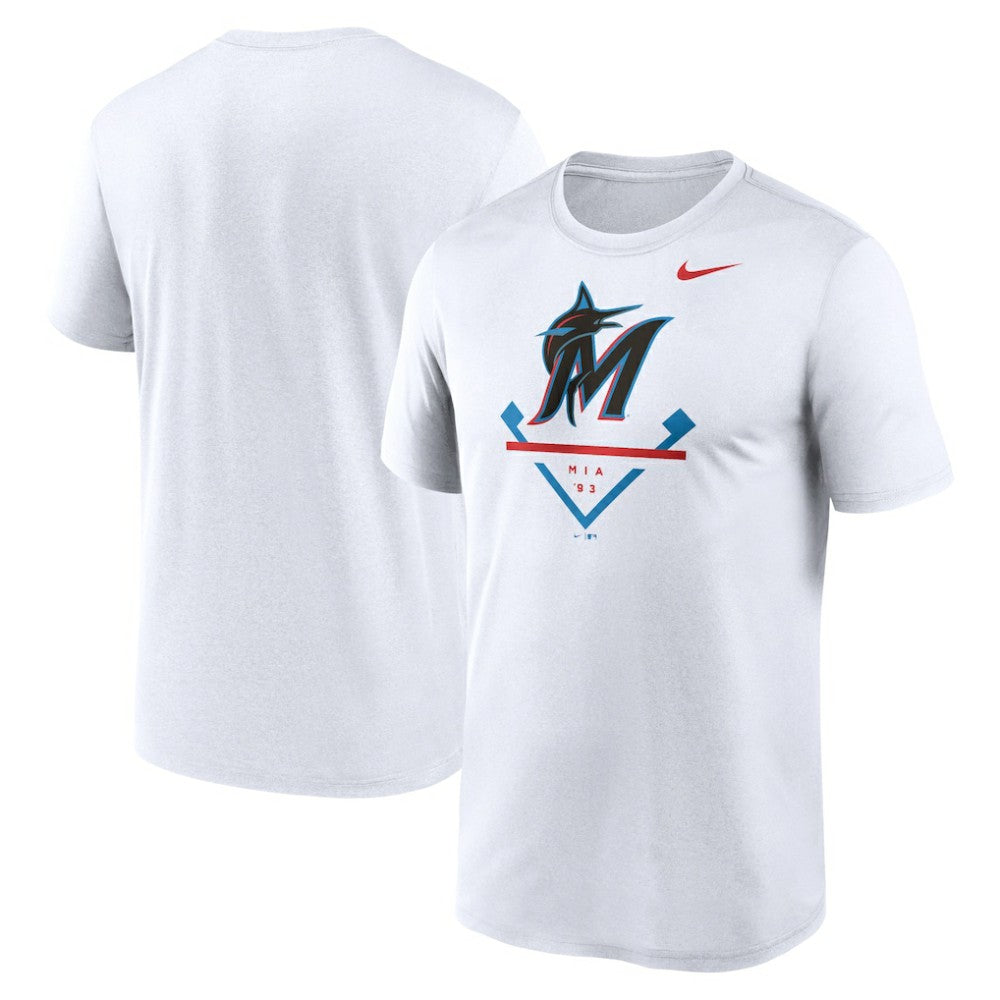 Miami Marlins Nike Icon Legend Dri-FIT T-Shirt - White T-shirts