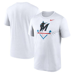 Miami Marlins Nike Icon Legend Dri-FIT T-Shirt - White T-shirts