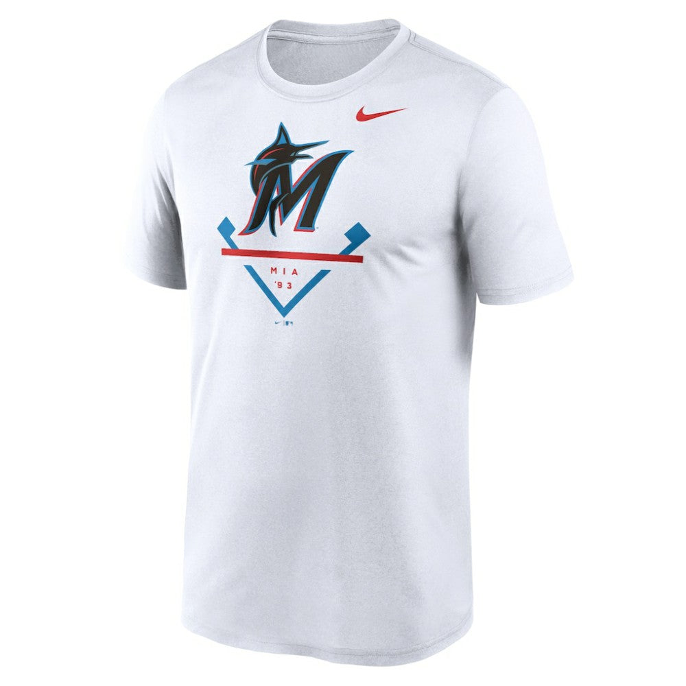 Miami Marlins Nike Icon Legend Dri-FIT T-Shirt - White T-shirts