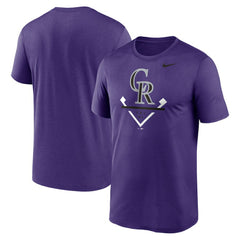 Colorado Rockies Nike Icon Legend Dri-FIT T-Shirt - Purple T-shirts