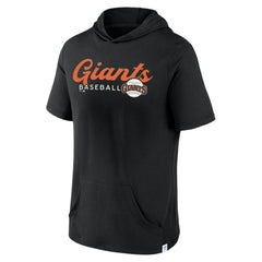 San Francisco Giants Fanatics Offensive Strategy Short Sleeve Pullover Hoodie - Black Hoodies