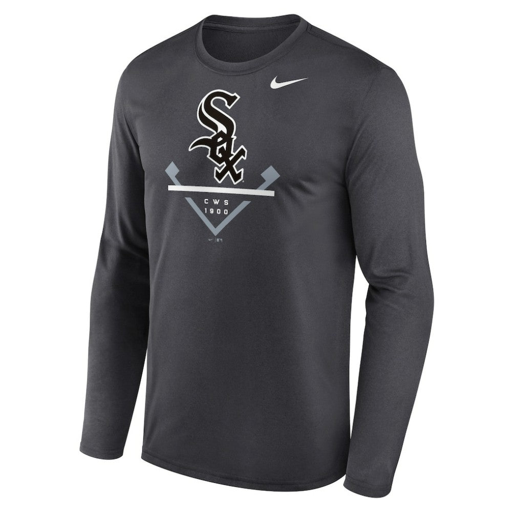 Chicago White Sox Nike Icon Legend Performance Long Sleeve T-Shirt - Anthracite T-shirts