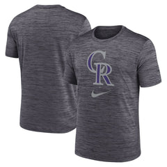 Colorado Rockies Nike Logo Velocity Performance T-Shirt - Black T-shirts