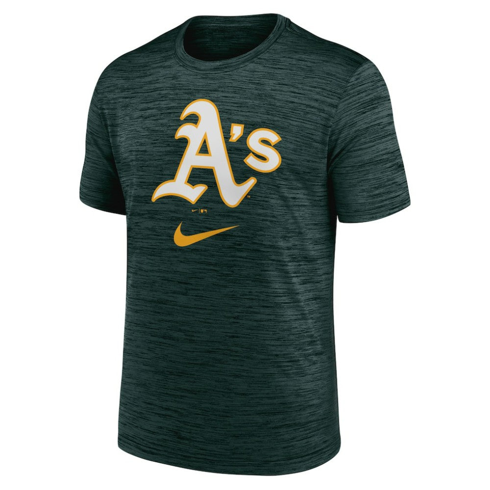 Athletics Nike Logo Velocity Performance T-Shirt - Green T-shirts