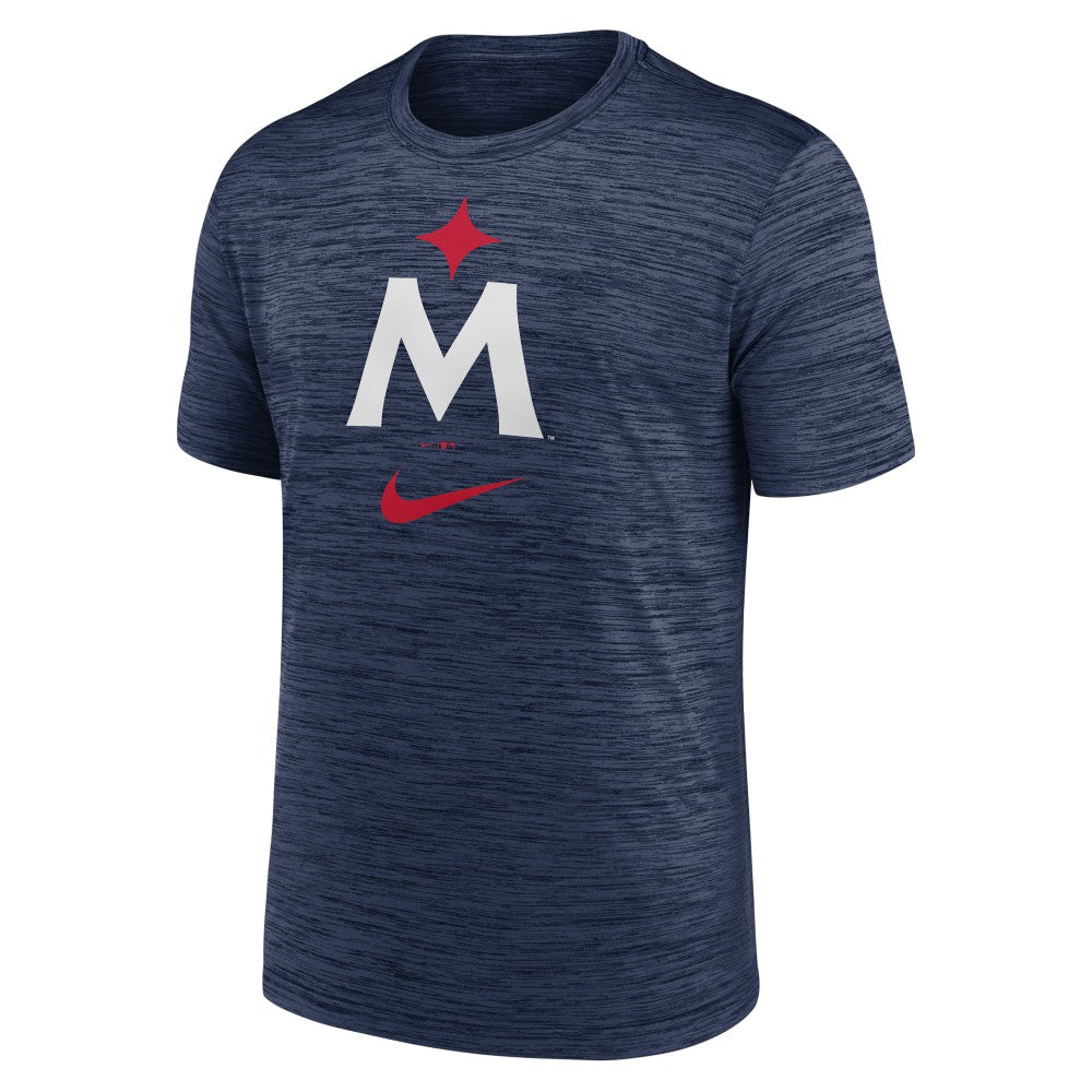 Minnesota Twins Nike 2023 Logo Velocity Performance T-Shirt - Navy T-shirts