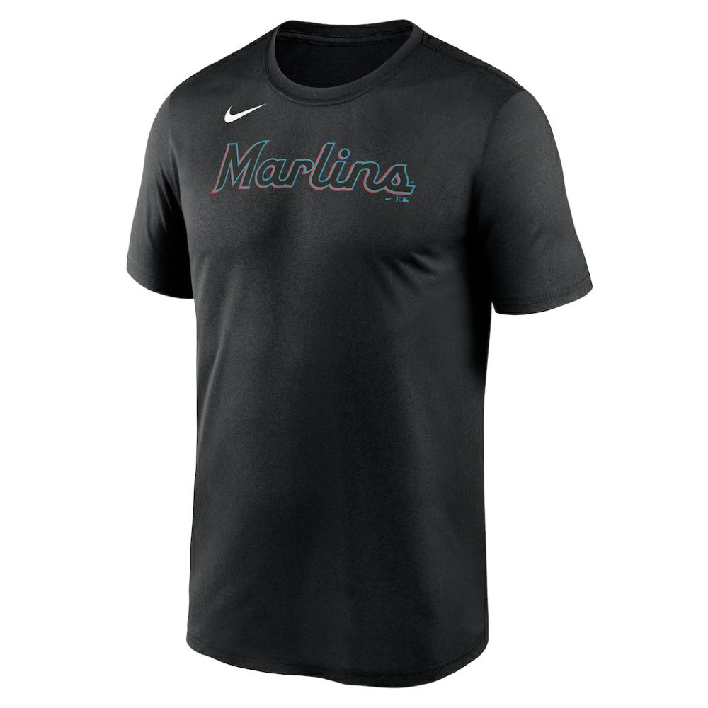 Miami Marlins Nike New Legend Wordmark Dri-FIT T-Shirt - Black T-shirts