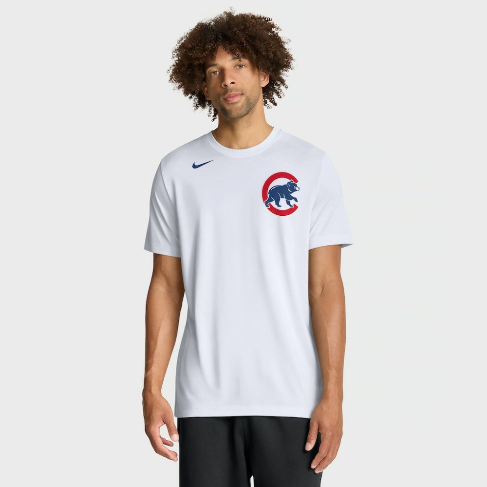 Chicago Cubs Nike New Legend Wordmark Dri-FIT T-Shirt - White T-shirts