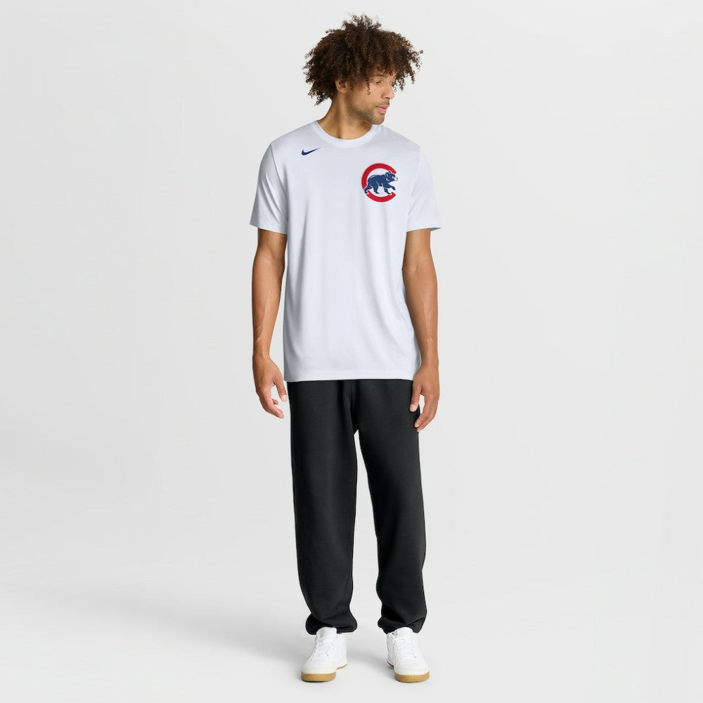Chicago Cubs Nike New Legend Wordmark Dri-FIT T-Shirt - White T-shirts