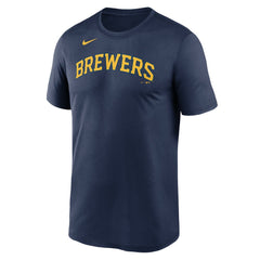 Milwaukee Brewers Nike New Legend Wordmark Dri-FIT T-Shirt - Navy T-shirts