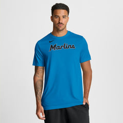 Miami Marlins Nike New Legend Wordmark Dri-FIT T-Shirt - Light Blue T-shirts