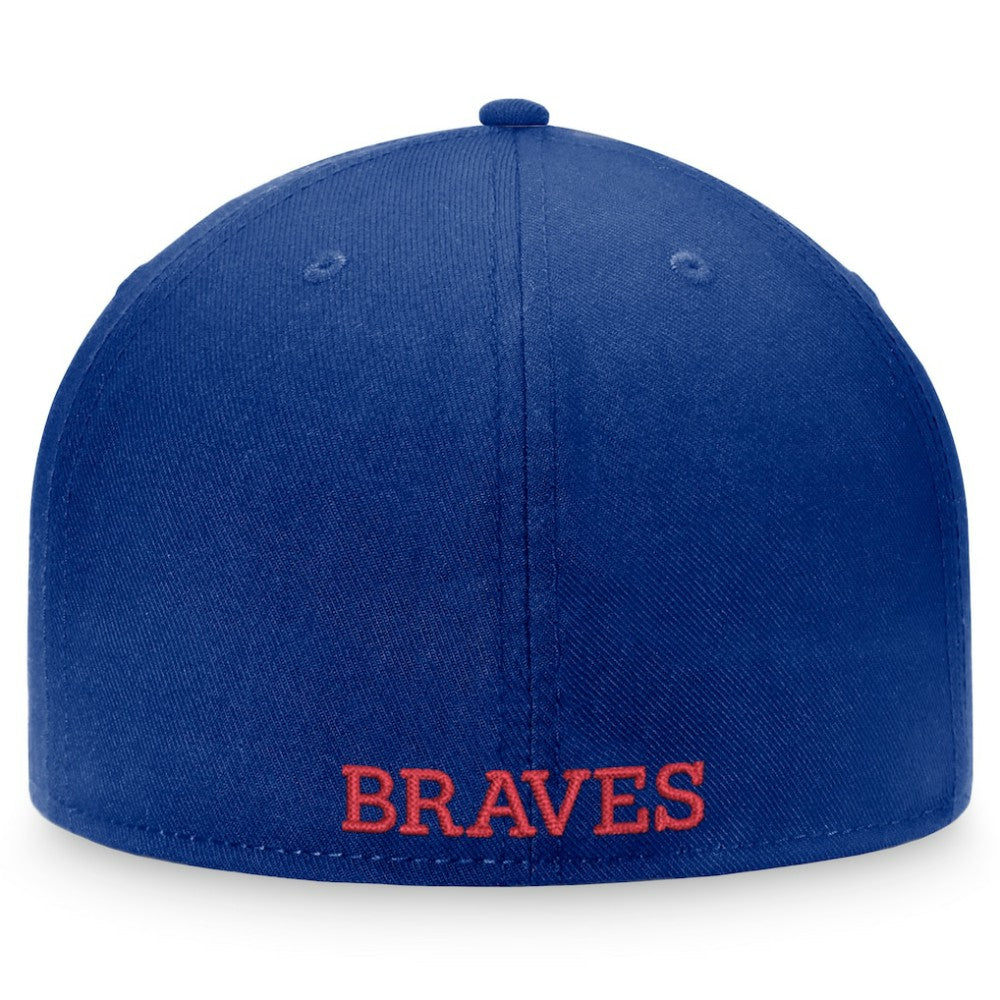 Atlanta Braves Fanatics Heritage Patch Fitted Hat - Royal/Red Hats