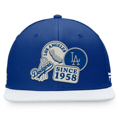 Los Angeles Dodgers Fanatics Heritage Patch Fitted Hat - Royal/White Hats