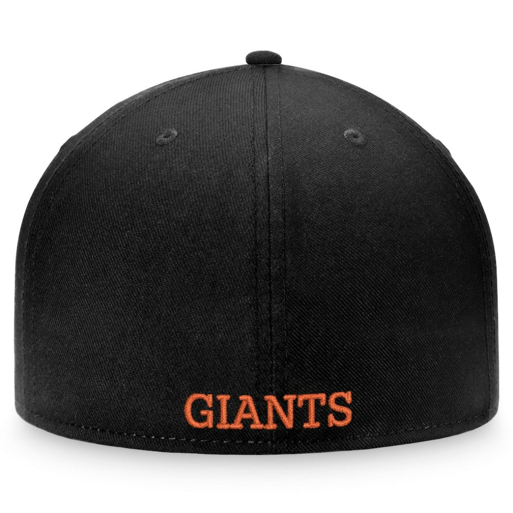 San Francisco Giants Fanatics Heritage Patch Fitted Hat - Black/Orange Hats