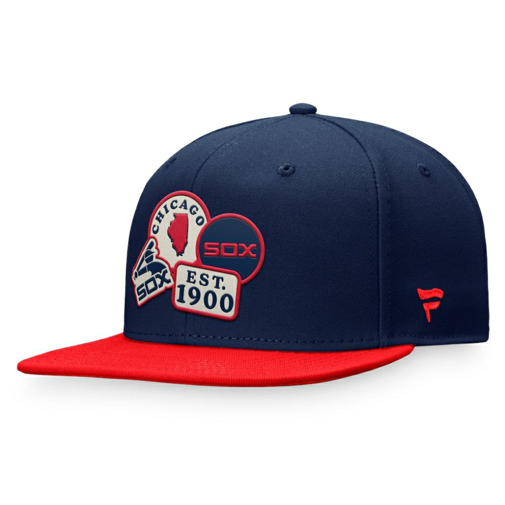 Chicago White Sox Fanatics Heritage Patch Fitted Hat - Navy Hats