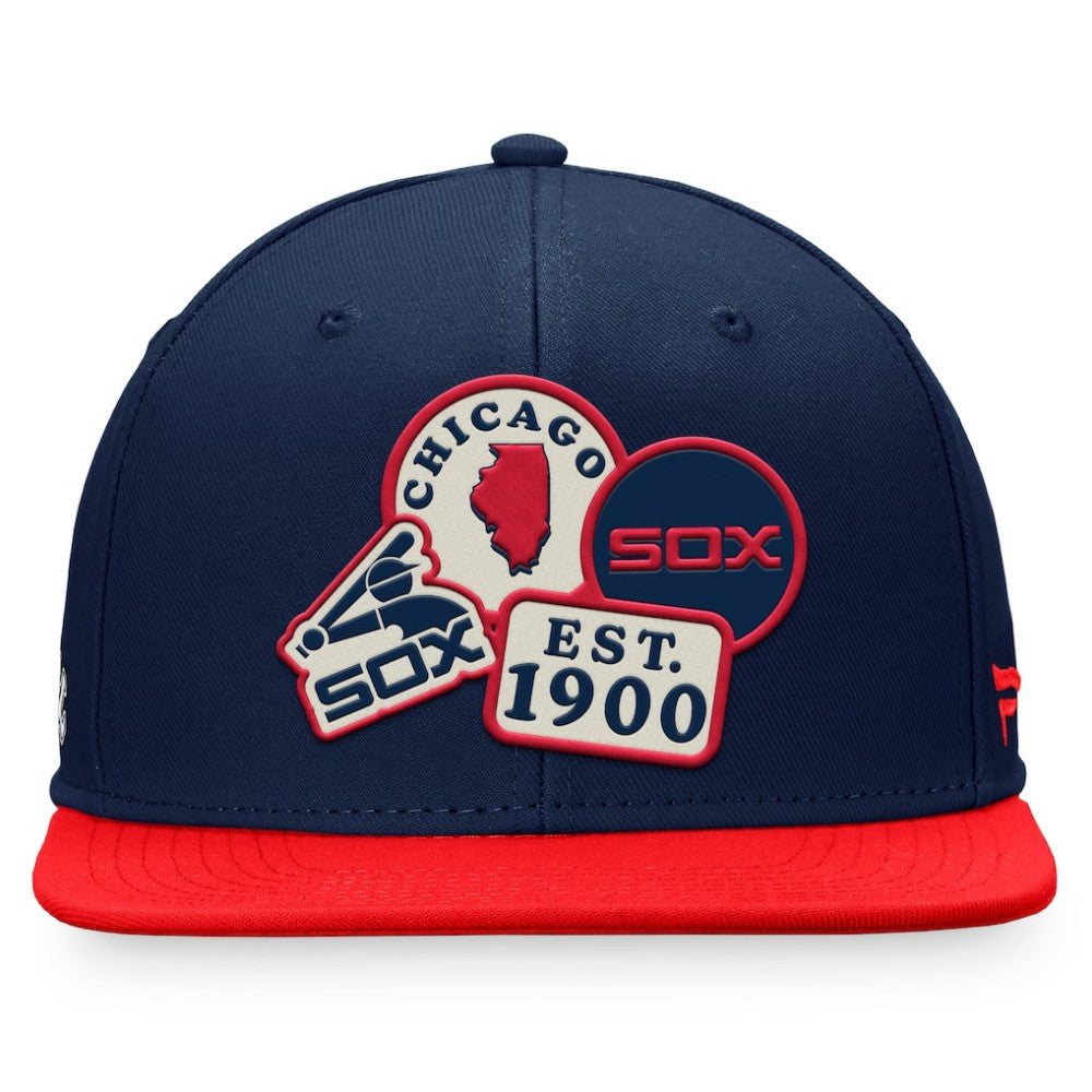 Chicago White Sox Fanatics Heritage Patch Fitted Hat - Navy Hats