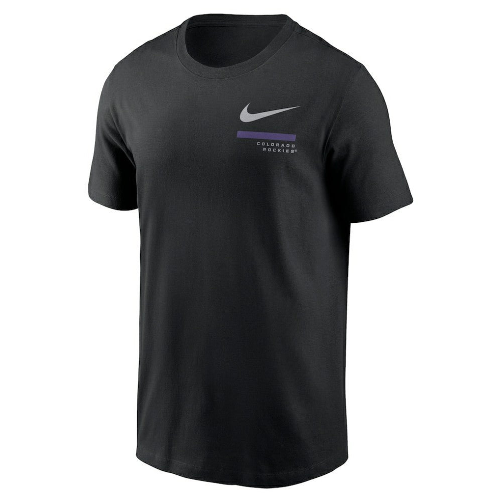 Colorado Rockies Nike Over the Shoulder T-Shirt - Black T-shirts