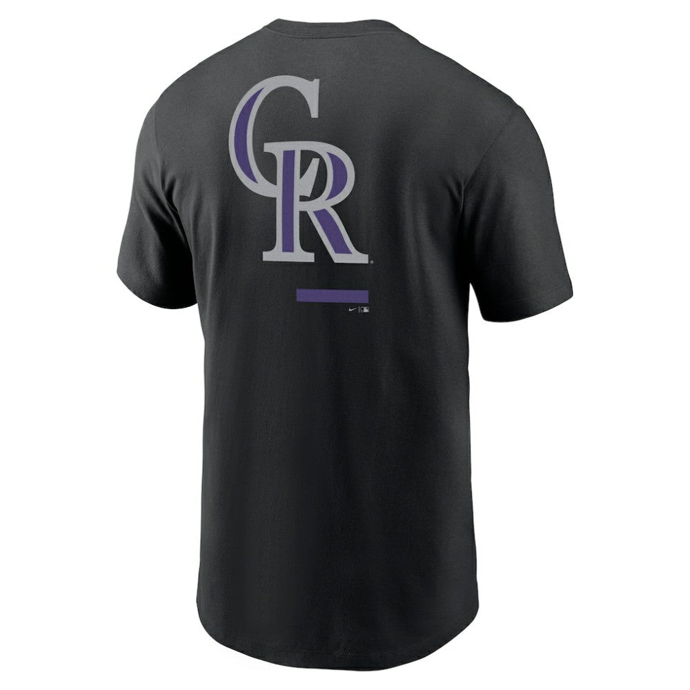 Colorado Rockies Nike Over the Shoulder T-Shirt - Black T-shirts