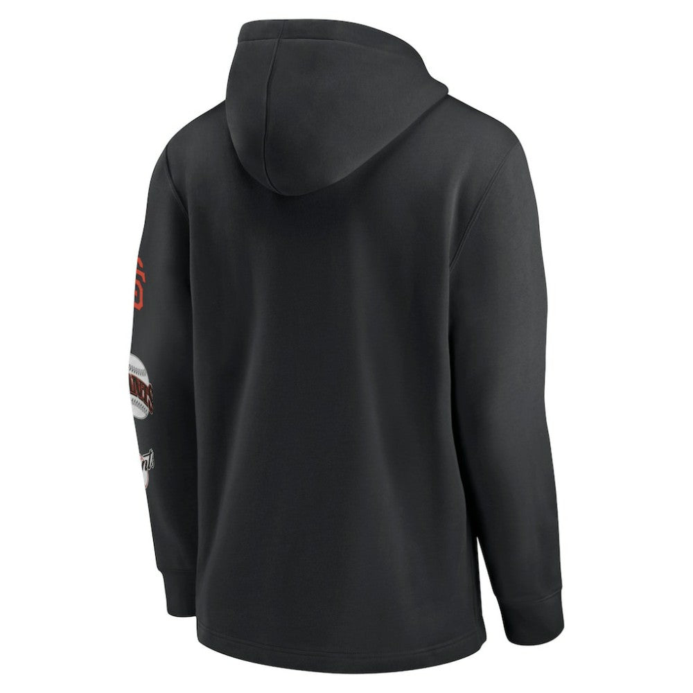 San Francisco Giants Nike Rewind Lefty Pullover Hoodie - Black Hoodies