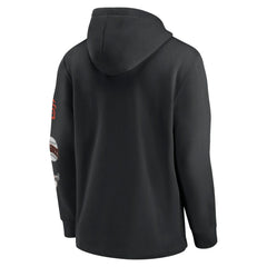 San Francisco Giants Nike Rewind Lefty Pullover Hoodie - Black Hoodies