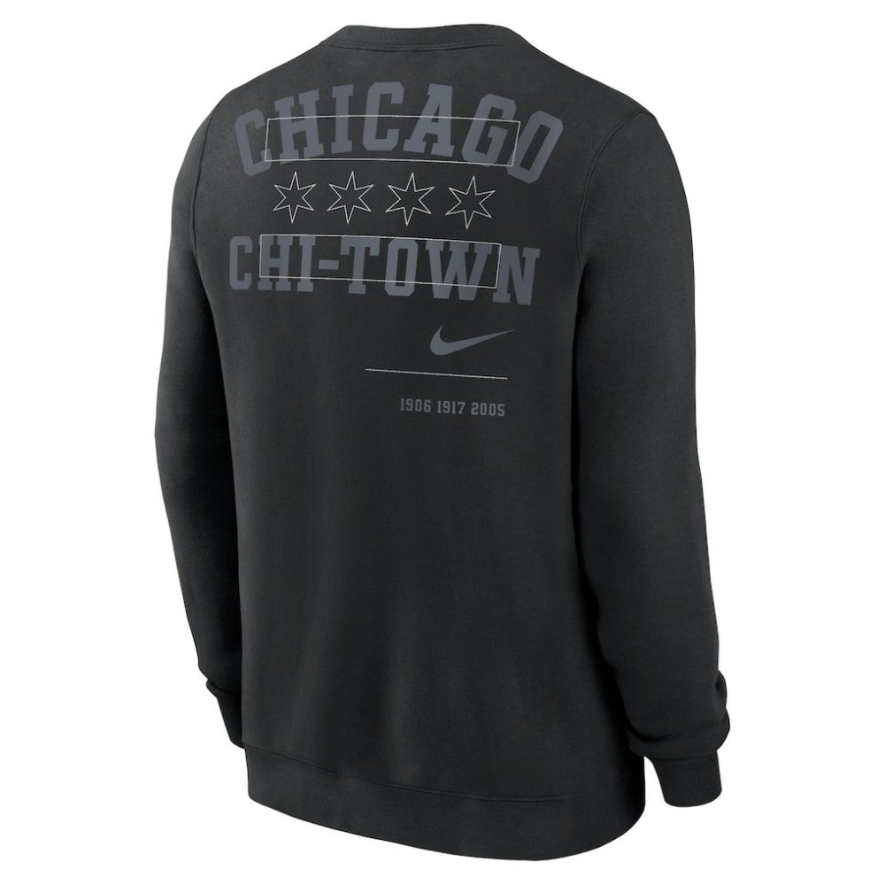 Chicago White Sox Nike Statement Ball Game Fleece Pullover Sweatshirt - Black Pullover