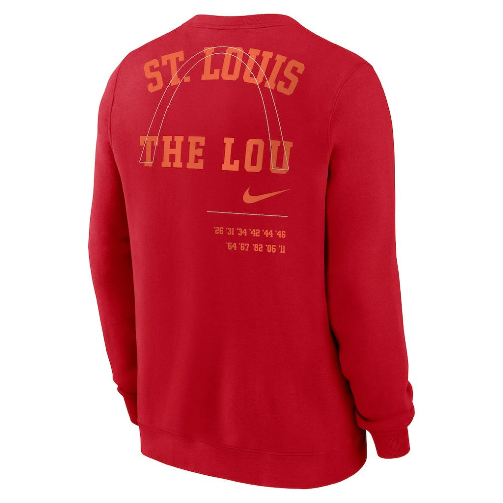 St. Louis Cardinals Nike Statement Ball Game Fleece Pullover Sweatshirt - Red Pullover