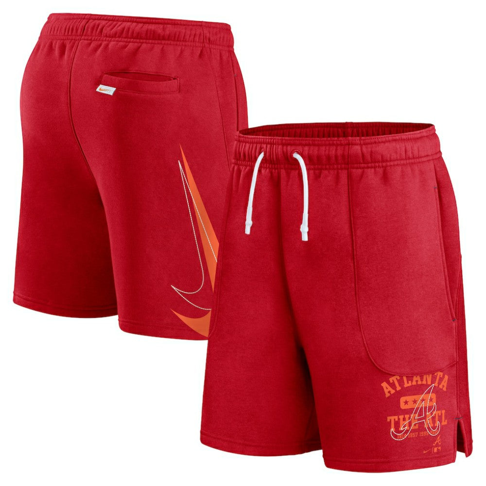 Atlanta Braves Nike Statement Ball Game Shorts - Red Shorts