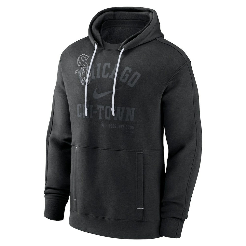 Chicago White Sox Nike Statement Ball Game Pullover Hoodie - Black Hoodies