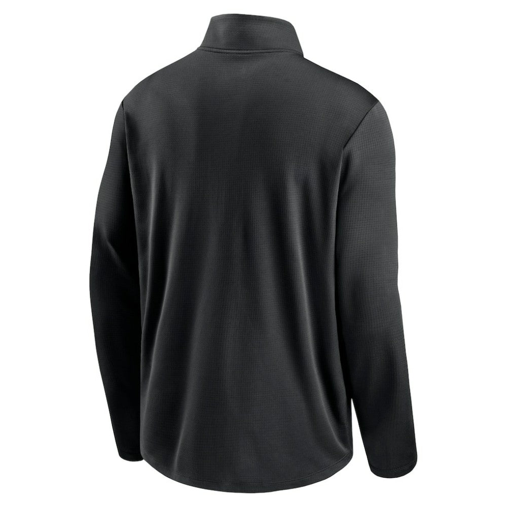 Chicago White Sox Nike Agility Pacer Performance Half-Zip Top - Black Tops