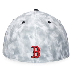 Boston Red Sox Fanatics Smoke Dye Fitted Hat - Black/White Hats