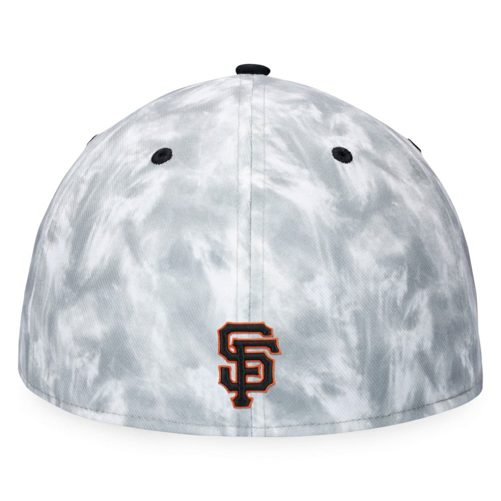 San Francisco Giants Fanatics Smoke Dye Fitted Hat - Black/White Hats