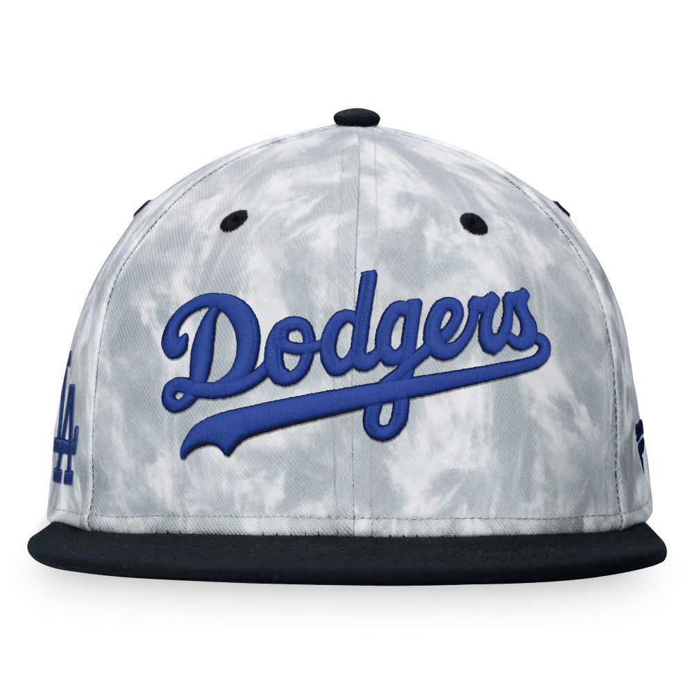 Los Angeles Dodgers Fanatics Smoke Dye Fitted Hat - Black/White Hats