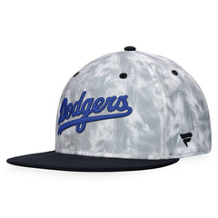 Los Angeles Dodgers Fanatics Smoke Dye Fitted Hat - Black/White Hats