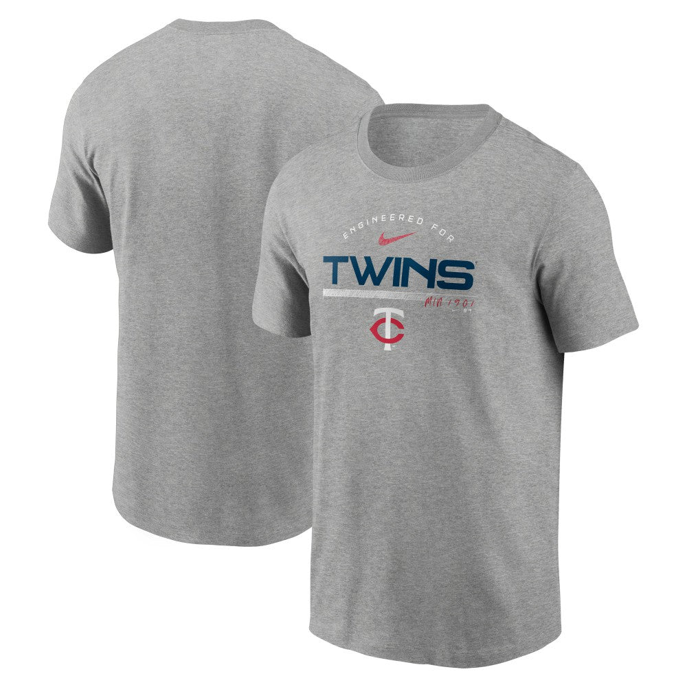 Minnesota Twins Nike Team Engineered Performance T-Shirt - Heather Gray T-shirts
