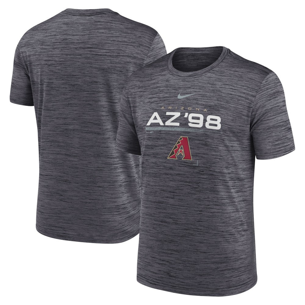 Arizona Diamondbacks Nike Wordmark Velocity Performance T-Shirt - Black T-shirts