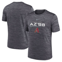 Arizona Diamondbacks Nike Wordmark Velocity Performance T-Shirt - Black T-shirts