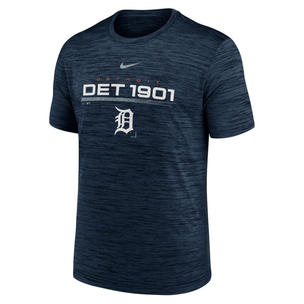 Detroit Tigers Nike Wordmark Velocity Performance T-Shirt - Navy T-shirts