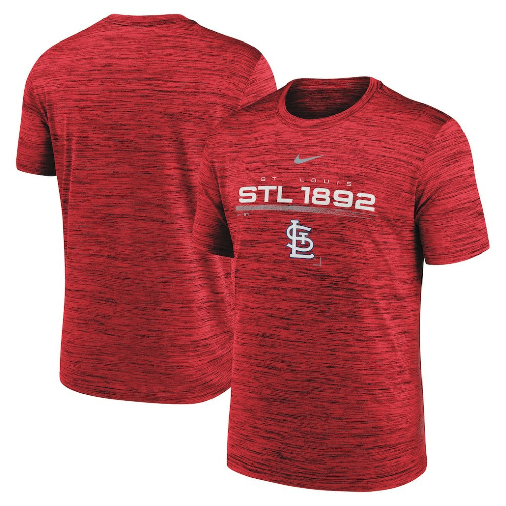 St. Louis Cardinals Nike Wordmark Velocity Performance T-Shirt - Red T-shirts