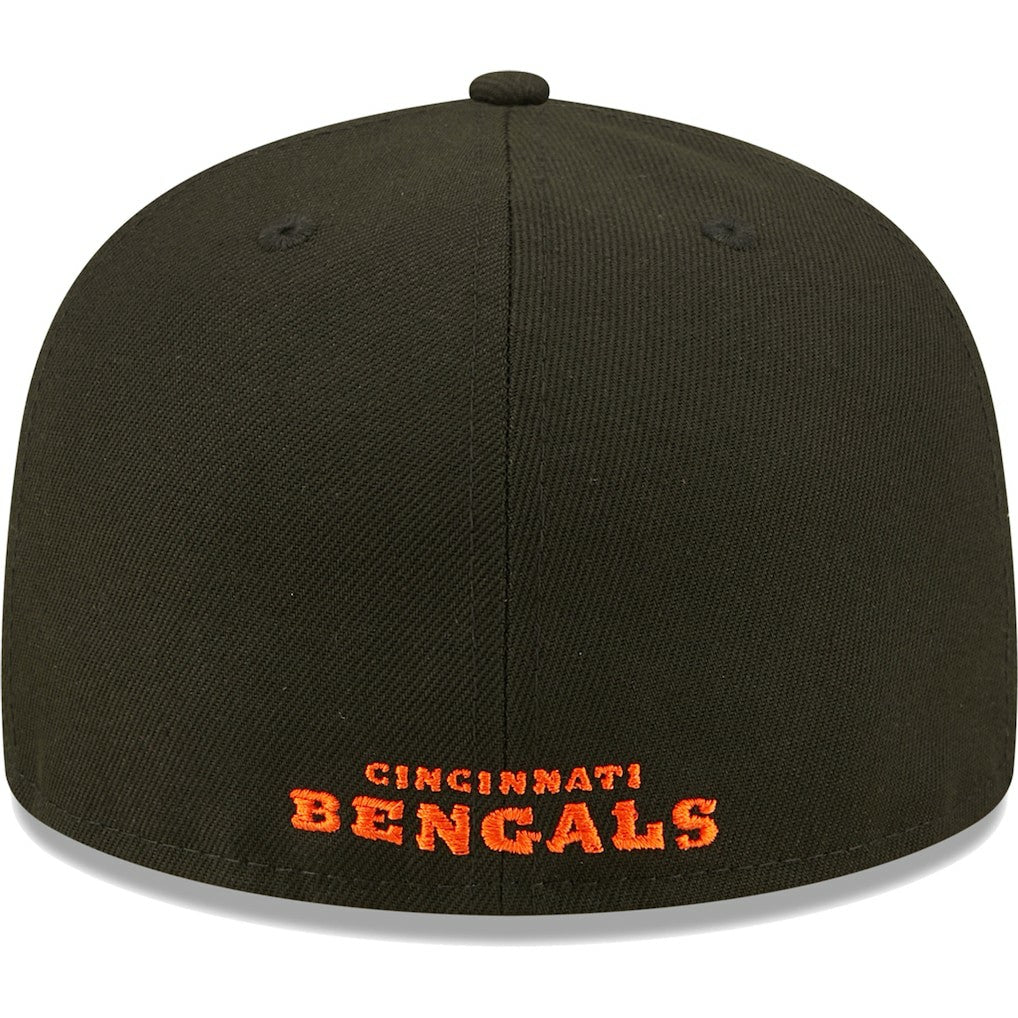 Cincinnati Bengals New Era Flawless 59FIFTY Fitted Hat Black