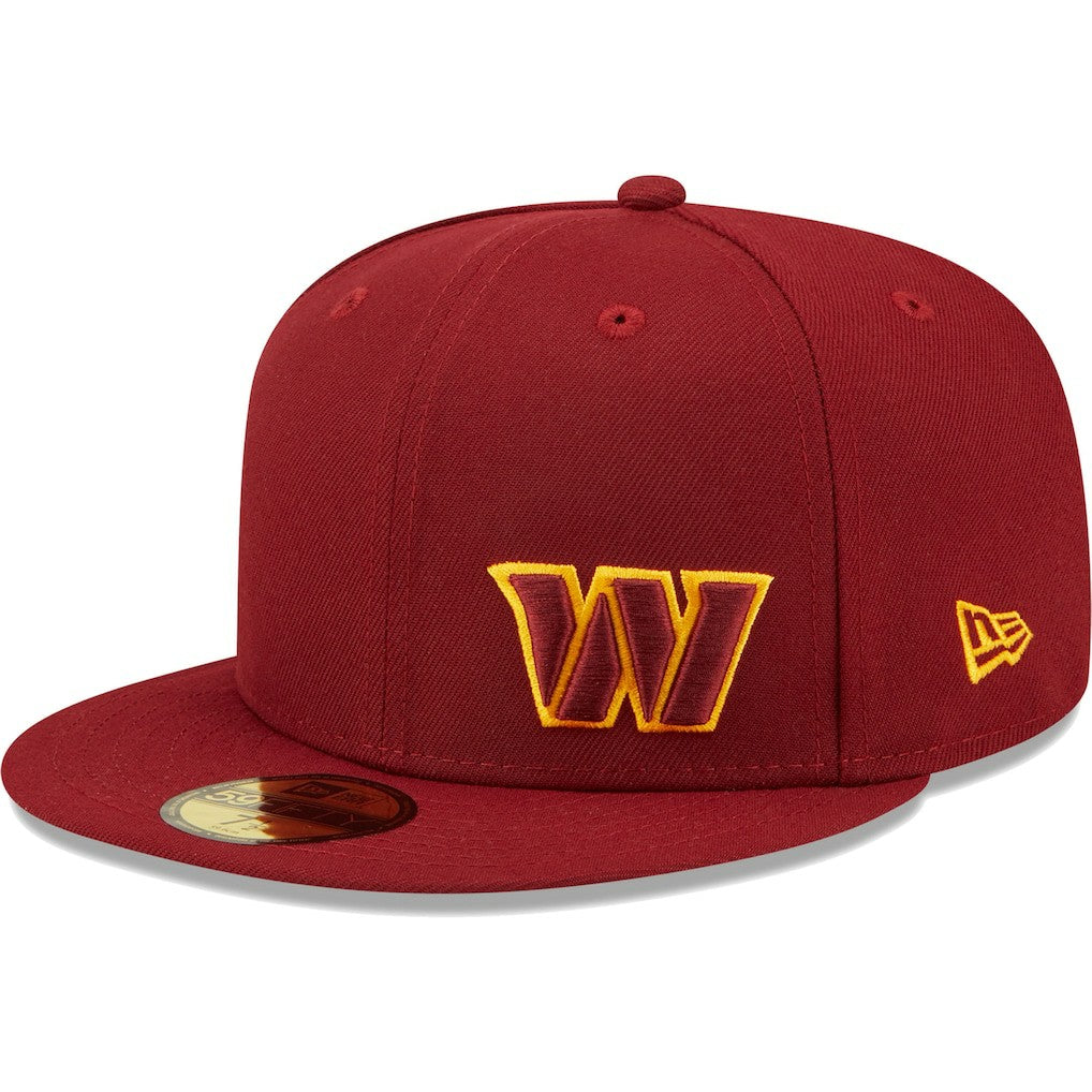 Washington Commanders New Era Flawless 59FIFTY Fitted Hat Burgundy