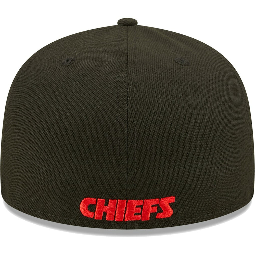 Kansas City Chiefs New Era Flawless 59FIFTY Fitted Hat Black