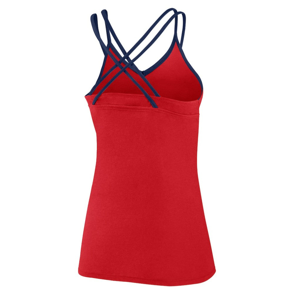 St. Louis Cardinals Fanatics Women's Barrel It Up Cross Back V-Neck Tank Top - Red Tanks