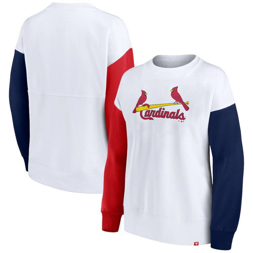 St. Louis Cardinals Fanatics Women's Series Pullover Sweatshirt - White Pullover