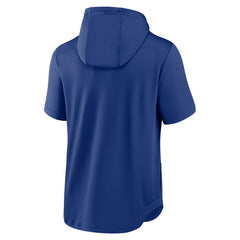 Chicago Cubs Nike Springer Short Sleeve Team Pullover Hoodie - Royal Hoodies